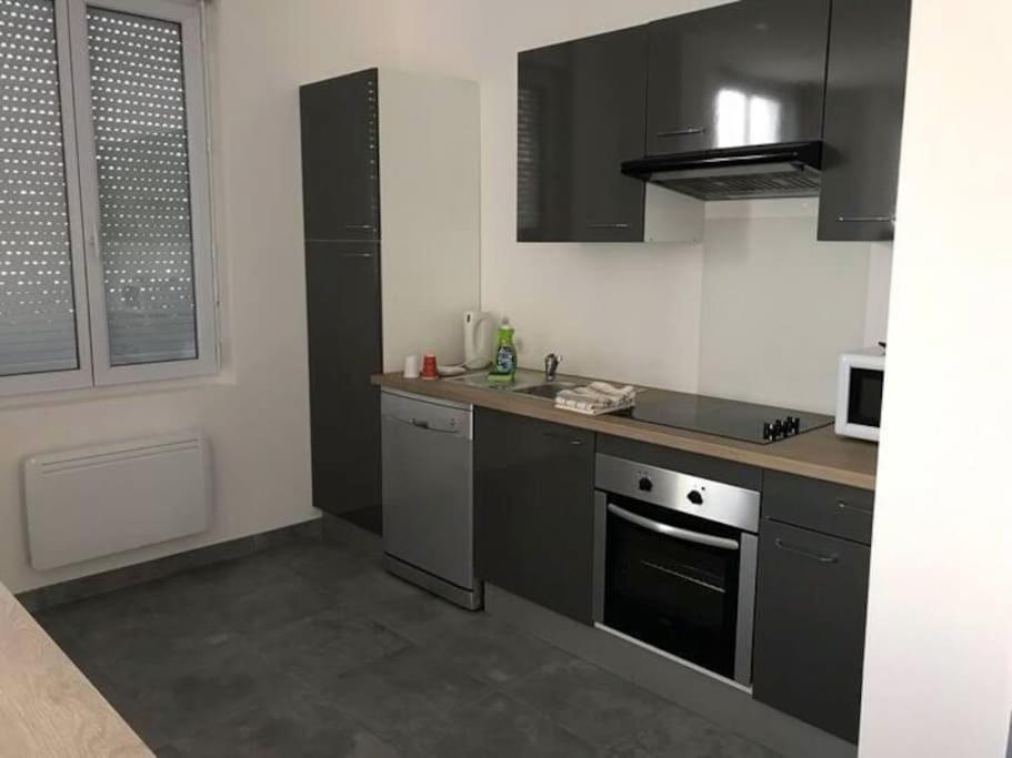 Appartement 10 Pers Face Gare Sncf Appart Hotel Le Cygne A Μπουρζ Εξωτερικό φωτογραφία